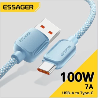 Cabo De Dados Essager 7A 100W USB Tipo C Para Carregador De Carga Rápida Huawei Honor 88W Xiaomi Oneplus Samsung
