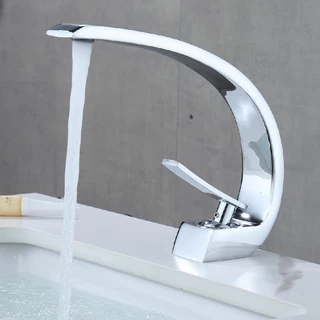 Torneira Banheiro Cascata Monocomando Quente Frio Misturador Prata