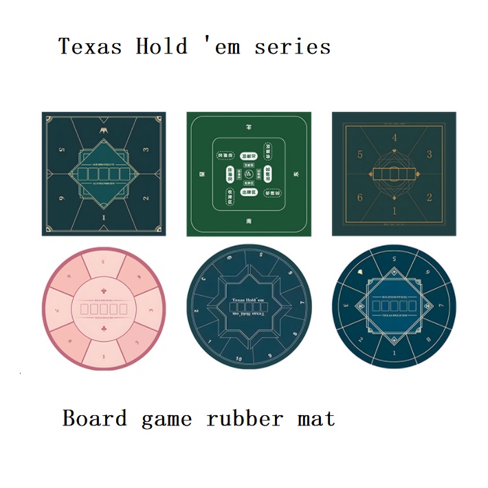 Tapete de jogo Texas Hold'em, 120 x 60 em neoprene verde
