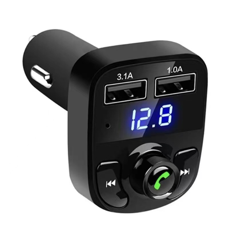 X8 Kit Mãos Livres Bluetooth Carro Sem Fio Transmissor Fm Mp3 Player Carregador Duplo Usb