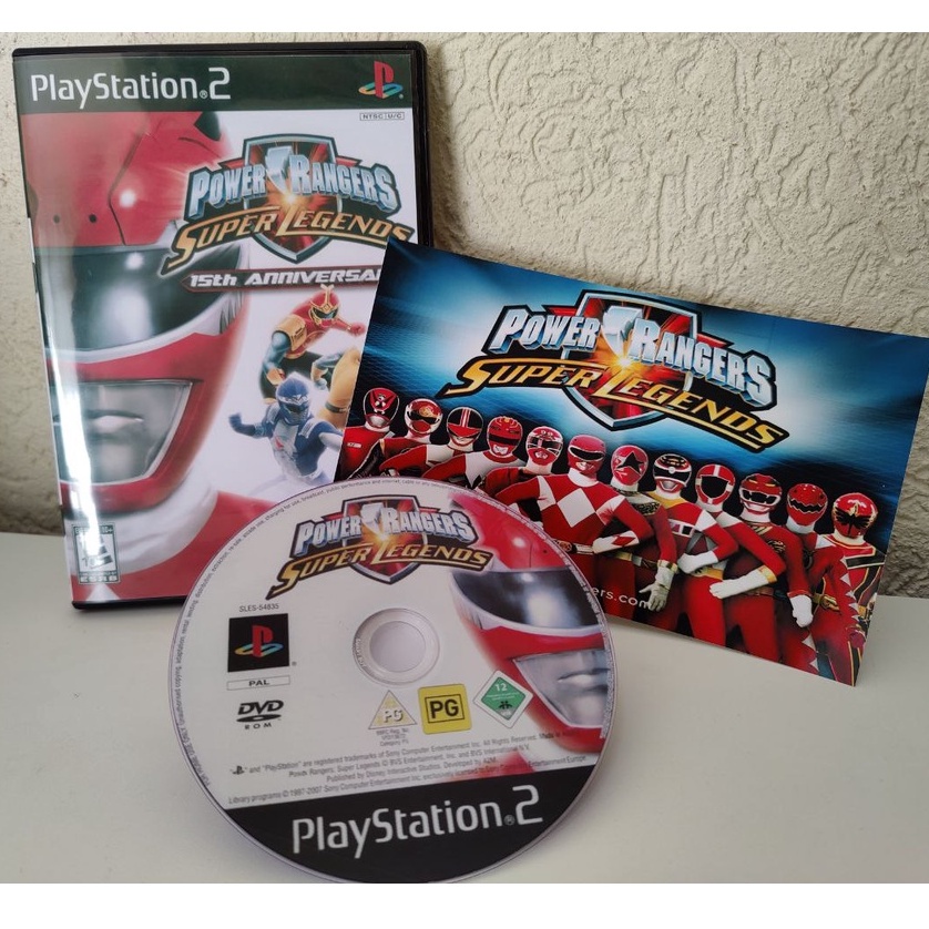 PS2 - Power Rangers Super Legends 15º Anniversary