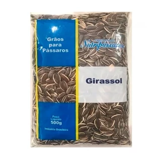 Semente Nutripássaros Girassol Para Pássaros 500g