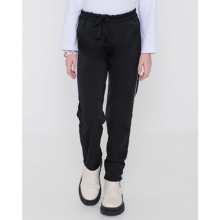 Calça Jogger Infantil Viés Preta