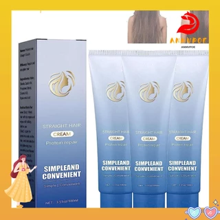 ANMVPOE Creme De Alisamento Capilar Queratina , Tratamento Cabelos Danificados 100ml Máscara Reparadora , Útil Reparação Profunda Danos Cuidados Com O Cabelo Cacheado Gloss Mulheres
