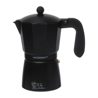 Cafeteira Italiana Manhattan 450ml Alumínio Preta Pressão
