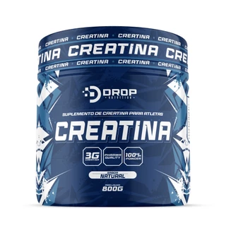 Creatina 100% Original 800g Drop Nutrition Hardcore Máxima Absorção Suplementos Academia Creatine Turbo