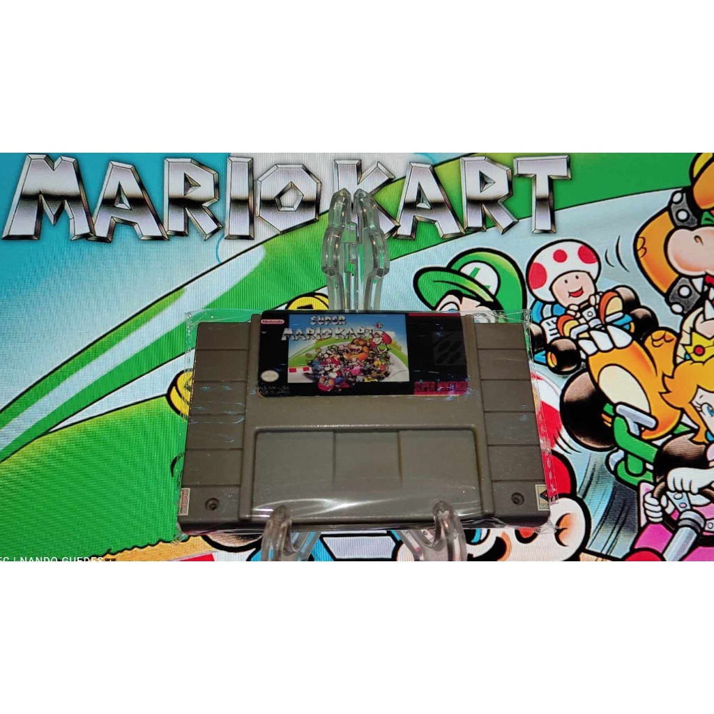 Jogo Super Mario Kart JPN Super Nintendo Importada Chipada Salvando,SNES,Cartucho,Fita,Game