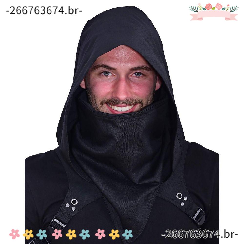 FRAGRANT Cyberpunk Chapéu De Cowboy , Cosplay Medieval Cos Props Cabo Com Capuz , 2023 Uso Diário Inverno Pescoço Aquecido Neutro