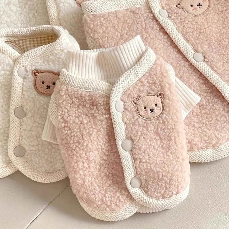 Colete De Urso De Cachorro Camisa De Duas Peças Para Cães De Estimação