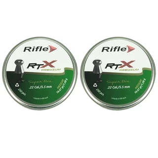 2x Chumbinho/Carabina 5.5mm 250un Rifle Premium RTX 16.67gr