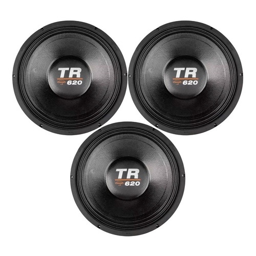 KIT 3 ALTO FALANTE TRITON TR 620 4 OHMS SOM AUTOMOTIVO