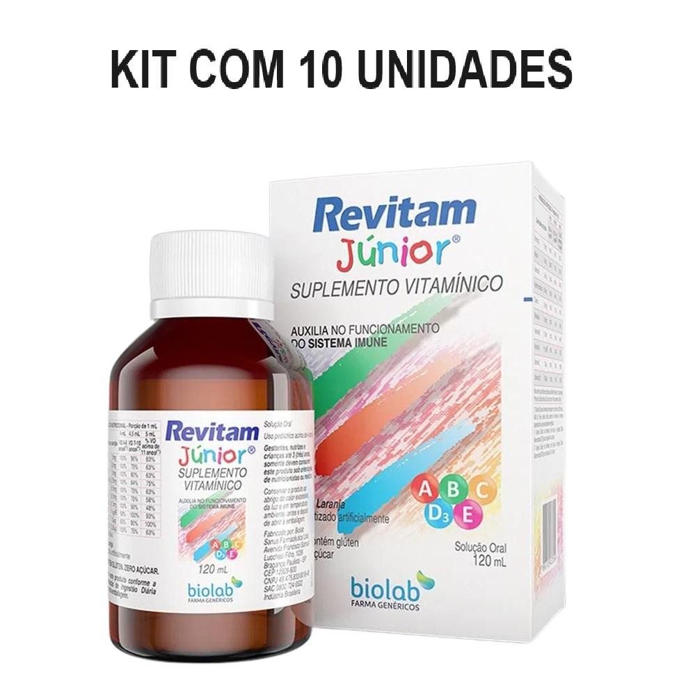 Kit Revitam Júnior Sabor Laranja Com 10 Unidades De 120ml Cada | Shopee ...