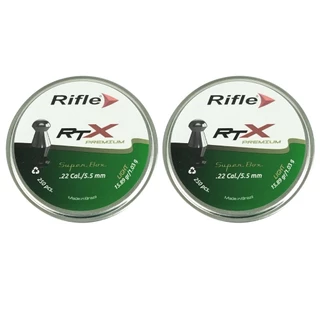 2x Chumbinho/Carabina 5.5mm 250un Rifle Premium RTX 15.89gr
