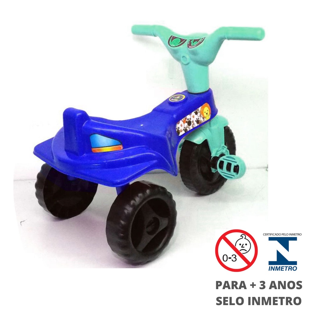 Triciclo Infantil Tico Tico Motoca Baby Girl Adesivo e Acessórios