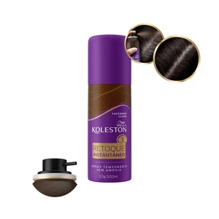 Spray Retoque Instantâneo Castanho Claro Koleston 57g