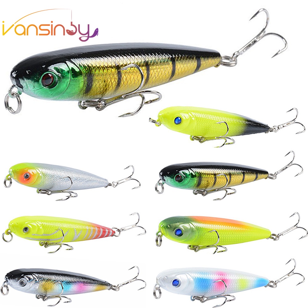 Lápis De Pesca Lure 8cm/9g Topwater Hard Fishing Biat Água Flutuante Para Salgada E Doce