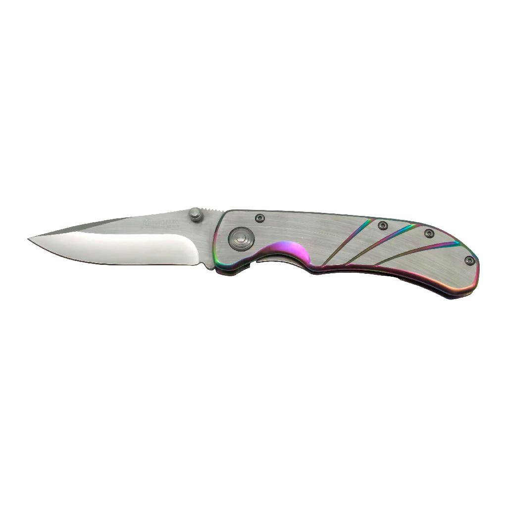 Canivete Retrátil Portátil De Bolso Metal Camping Pesca Caça