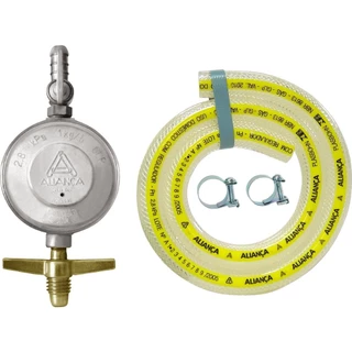 Regulador para Gás Aliança 504/01, Médio, com Mangueira 120cm em Oferta na Shopee