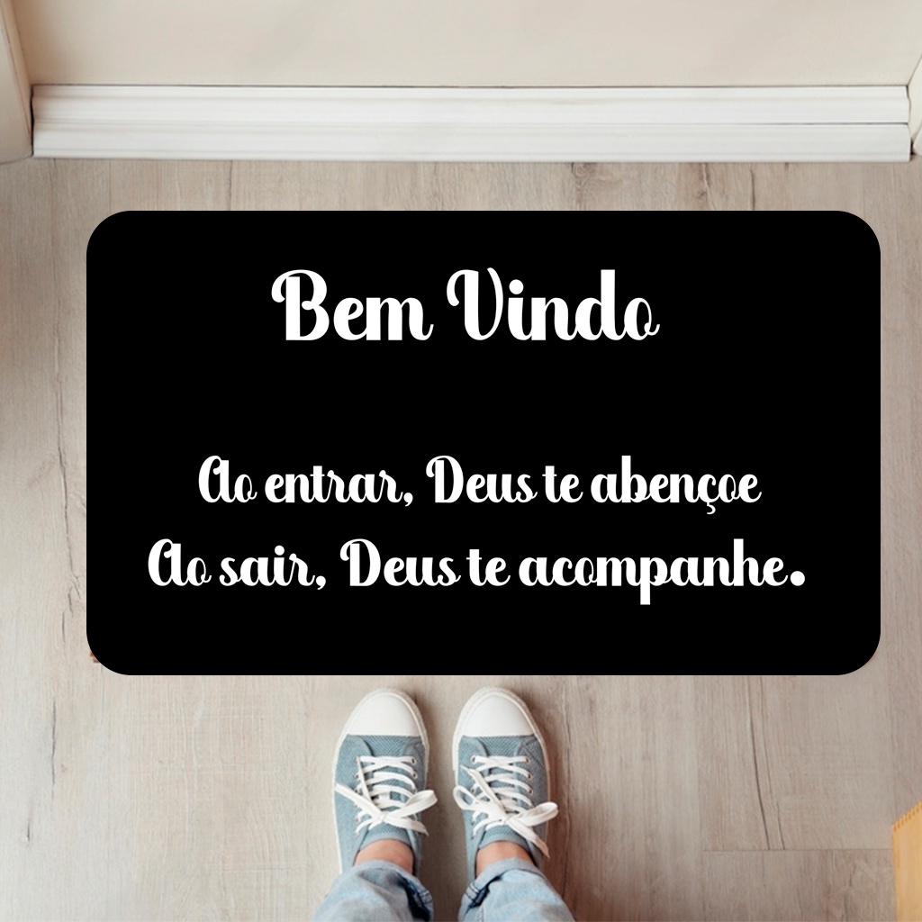 Tapete Entrada Individual Bem Vindo