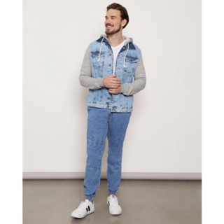 Calça Jeans Masculina Jogger Vizzy Azul