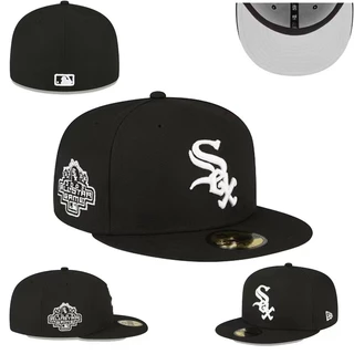 M.L.B . Chicago White Sox Cap Homens Mulheres Chapéu De Beisebol Com Aba Plana Totalmente Fechado