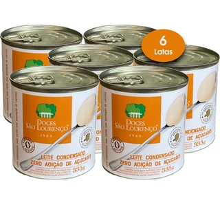 Leite Condensado Zero Aç. Zero Lactose S. Lourenço 335g (6x)
