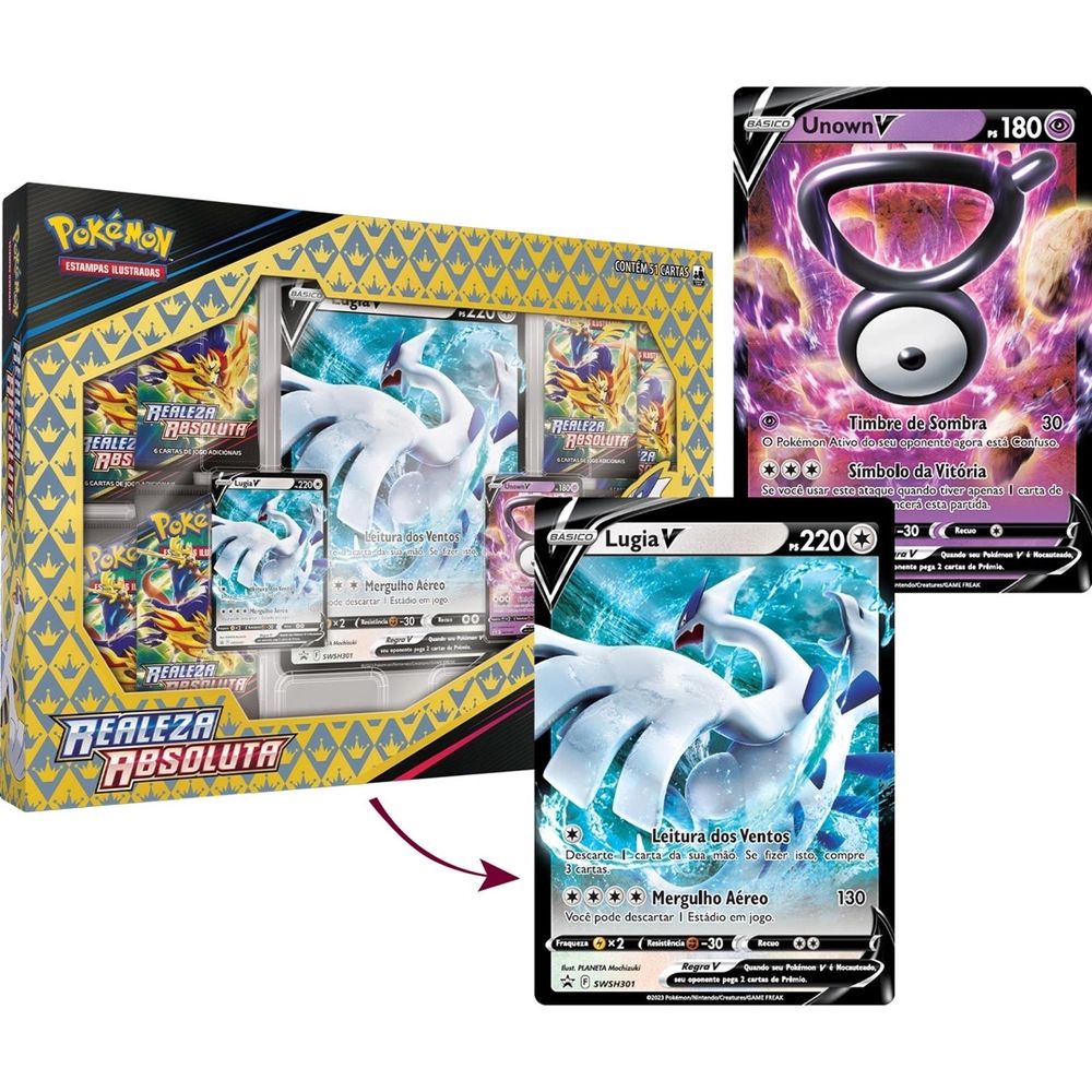 Pokemon Box Lunala-GX e Solgaleo-GX - sortidos Copag