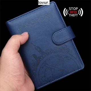 Porta-Passaporte LOVUR Multi-Funções Cartões De Crédito Pacote De Documentos RFID Carteira