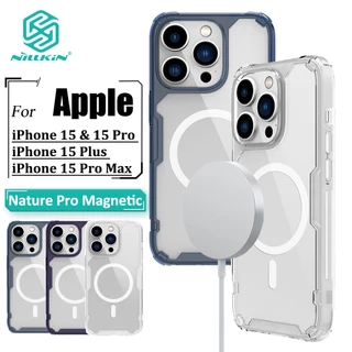 Capa Magnética Transparente Nillkin Para iPhone 15 Pro 15 Plus Max Nature Telefone Ultra Fina De Luxo TPU Airbag Macio À Prova De Choque