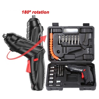 kit Parafusadeira 45 Pçs À Bateria Carregador Usb