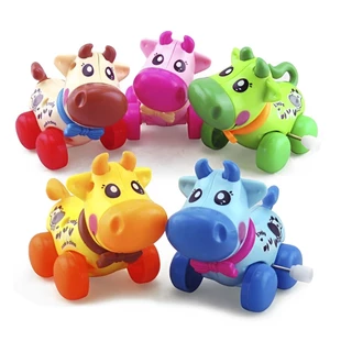 Vaquinha Cow Colorida Movida A Corda Brinquedo Infantil 1062