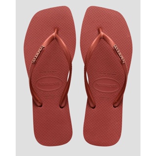 Chinelo Havaianas Feminino Slim Square Vermelho