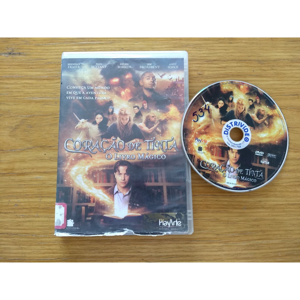 DVD CORAÇÃO DE TINTA O LIVRO MAGICO ORIGINAL Shopee Brasil