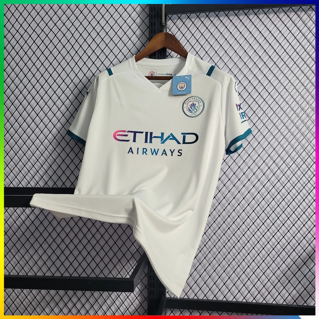 21/22 Camisa De Futebol MC Branca Longe