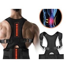 Cinta Corretor Postural Coluna C/ Imãs Magneticos Masculino Real Doctor Barato Lucky Bazar