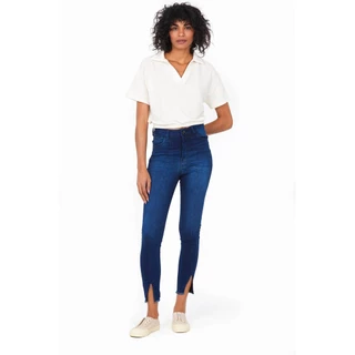 Calça Feminina Jeans Ariana Skinny Polo Wear Jeans Escuro