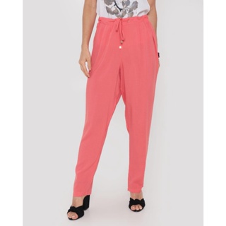 Calça Feminina Viscose Reta Laranja