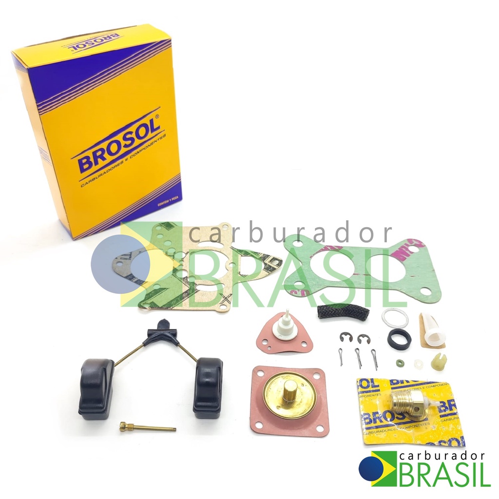 Kit De Reparos Original Brosol Para Carburador Solex H 30/34 BLFA Linha ...