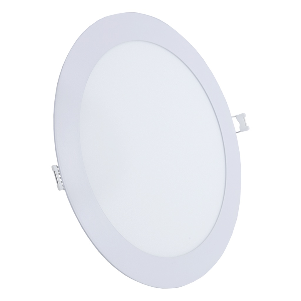 Kit 3 Painel Plafon Luminária Led 18W Embutir Redondo Ultra Slim Branco