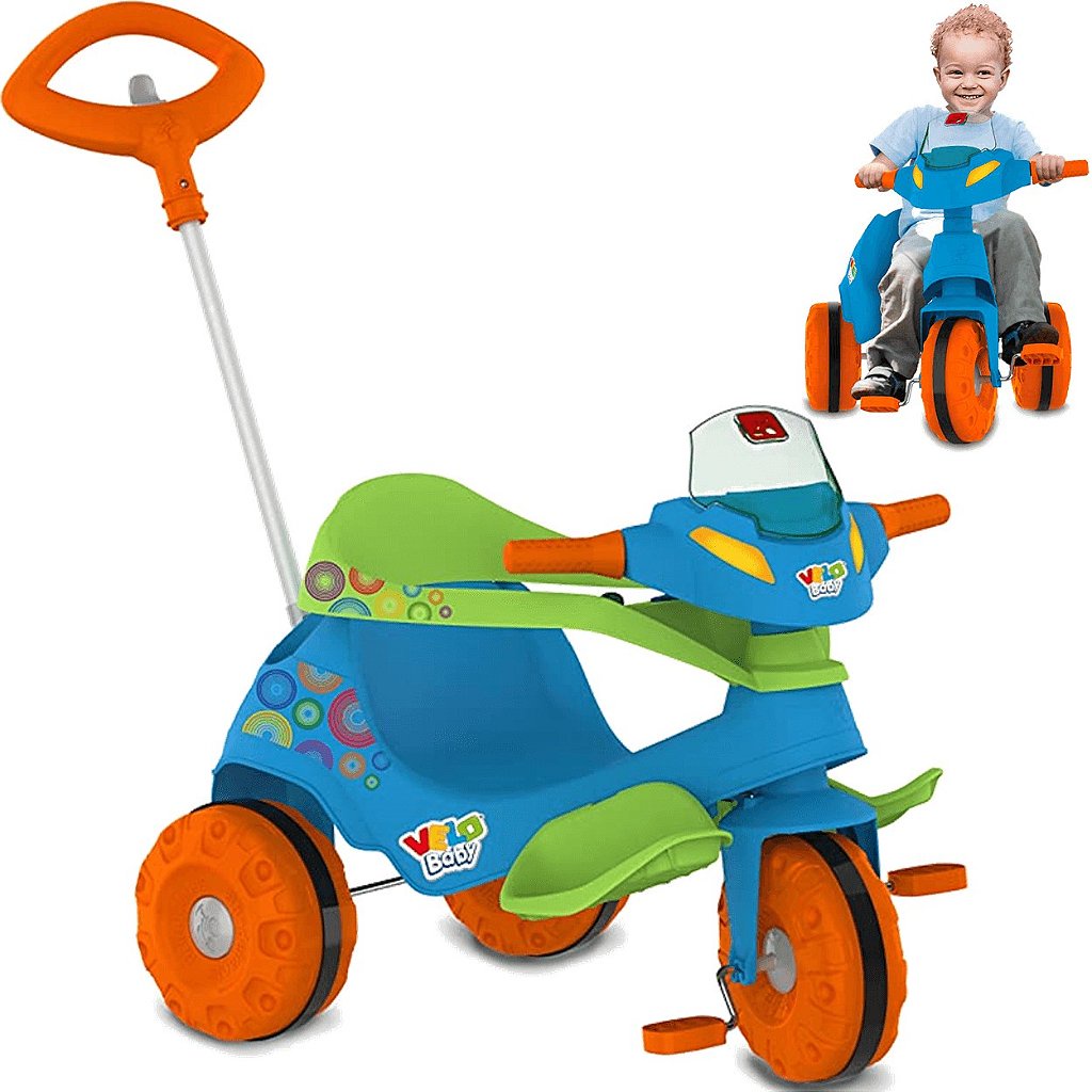 Triciclo Infantil Bandeirante Smart Plus - Vermelho+Verde