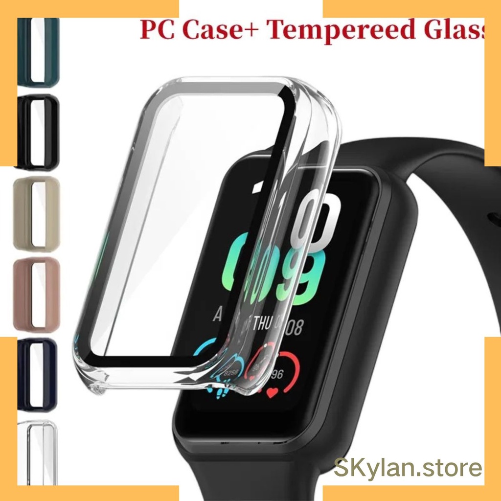 Capa Vidro temperado protetor de tela para huami amazfit band 7 e SmartWatch Redmi band 2