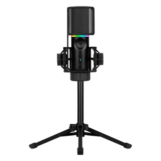 Microfone Gamer de Mesa Streamplify Tripod Com Tripé RGB USB