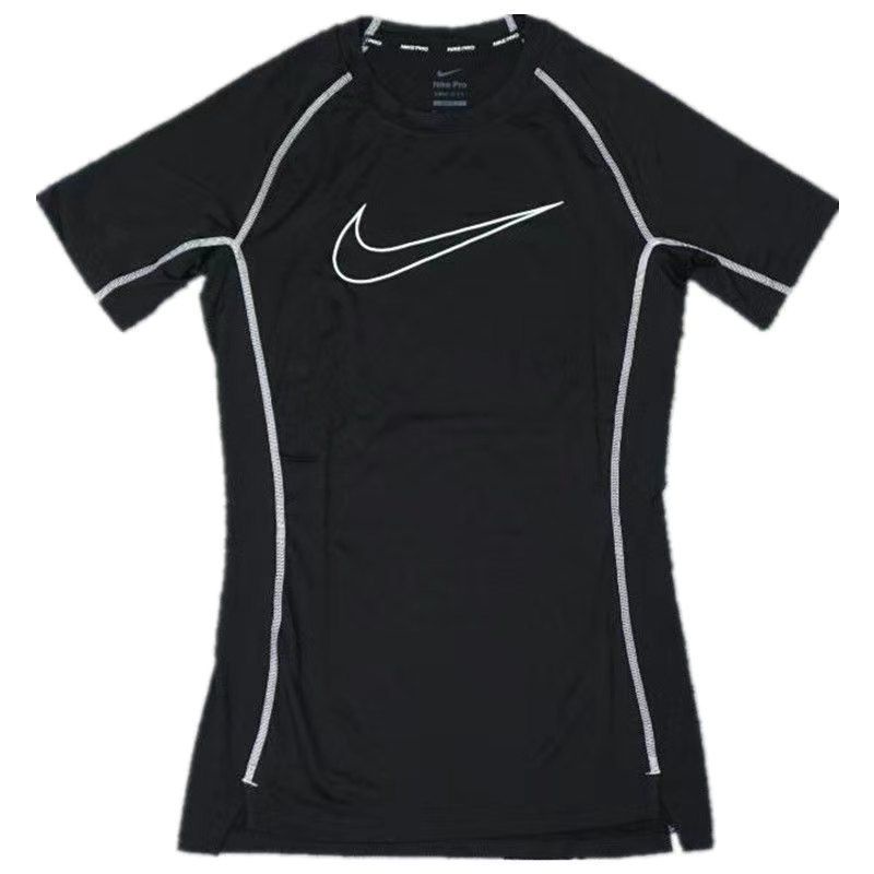 Novas Meias Esportivas Camiseta Manga Curta De Compressão