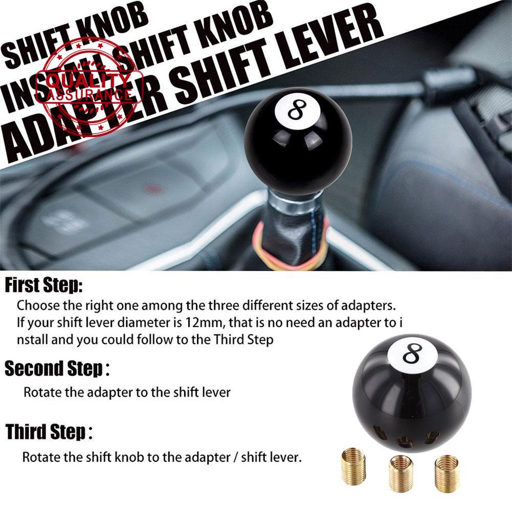 Knob De Mudança De Marchas Universal Para Carro 6 Velocidades, Componente  De Modificação De Automóveis Em Metal Com Formato De Bola Prateada