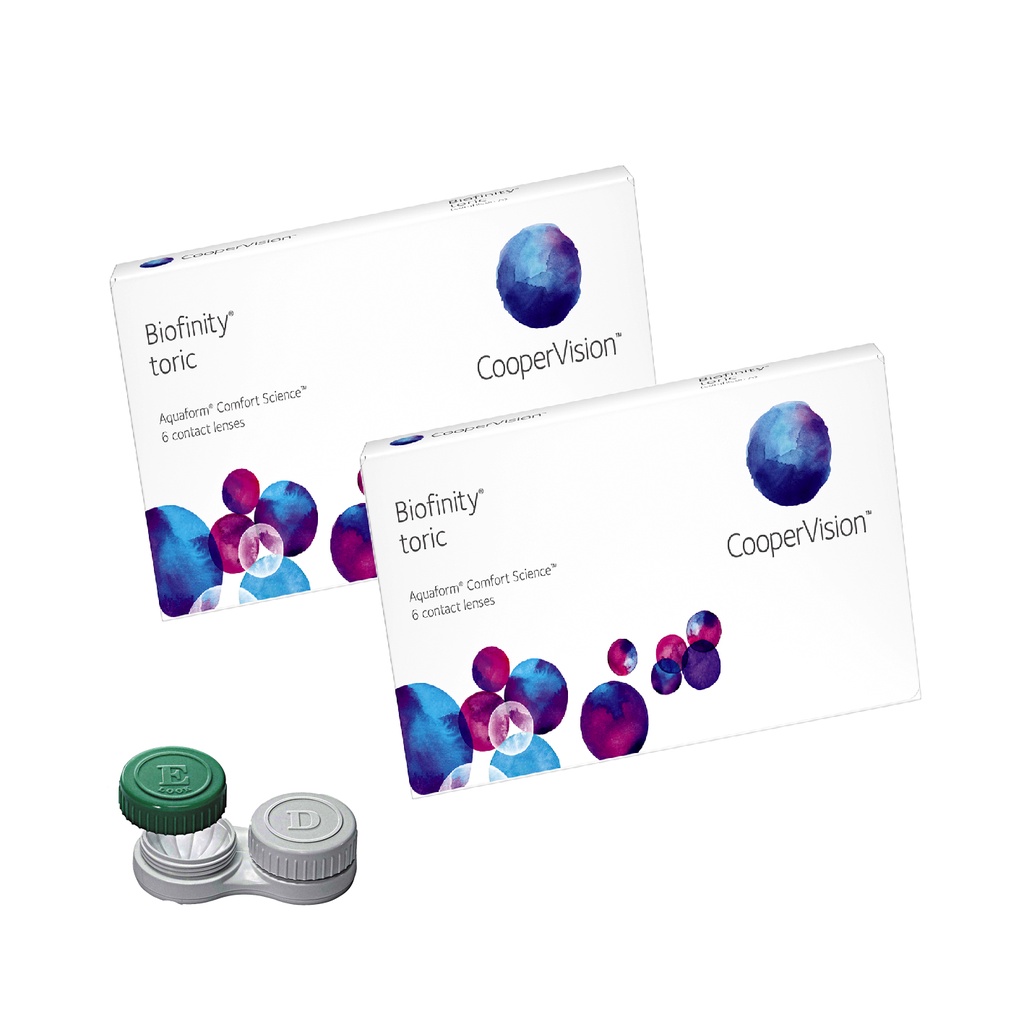 02 Caixas Lente De Contato Biofinity Coopervision Astigmatismo Tórica