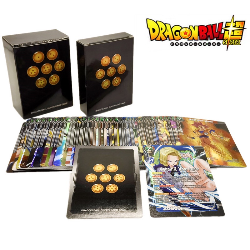 50pcs 100pcs Bandai Dragon Ball Super Cards Inglês Saiya Goku Vegeta Shining Card Jogo De Tabuleiro Proxy