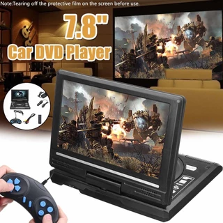 Portátil HD 7,8 Pulgadas TV Home Car DVD Player VCD CD MP3 DVD Player USB SD Cards RCA Portatil Cable Game
