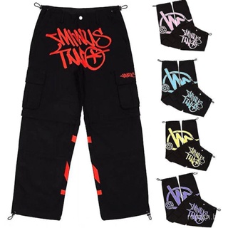 Menos Duas Calças De Carga Y2k Casual Baggy Streetwear Ginástica Esportiva Jeans Homem Sweat Clothes Pantalones Minustwo