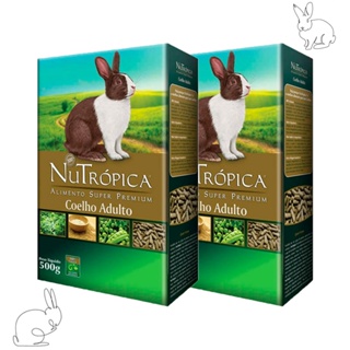 Kit 2 Ração Nutrópica Coelho Adulto Ração para Coelho Adulto Nutrópica 500g