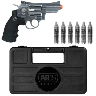 Revolver Full Metal Co2 Rossi Wingun 708s 4.5mm + Co2 + Case
